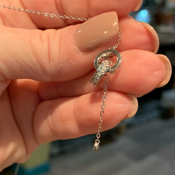 #12 Beautiful ring Moissanite love necklace - Picture 4 of 12